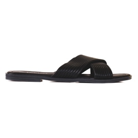TRENDI Comfortable classic flip-flops black