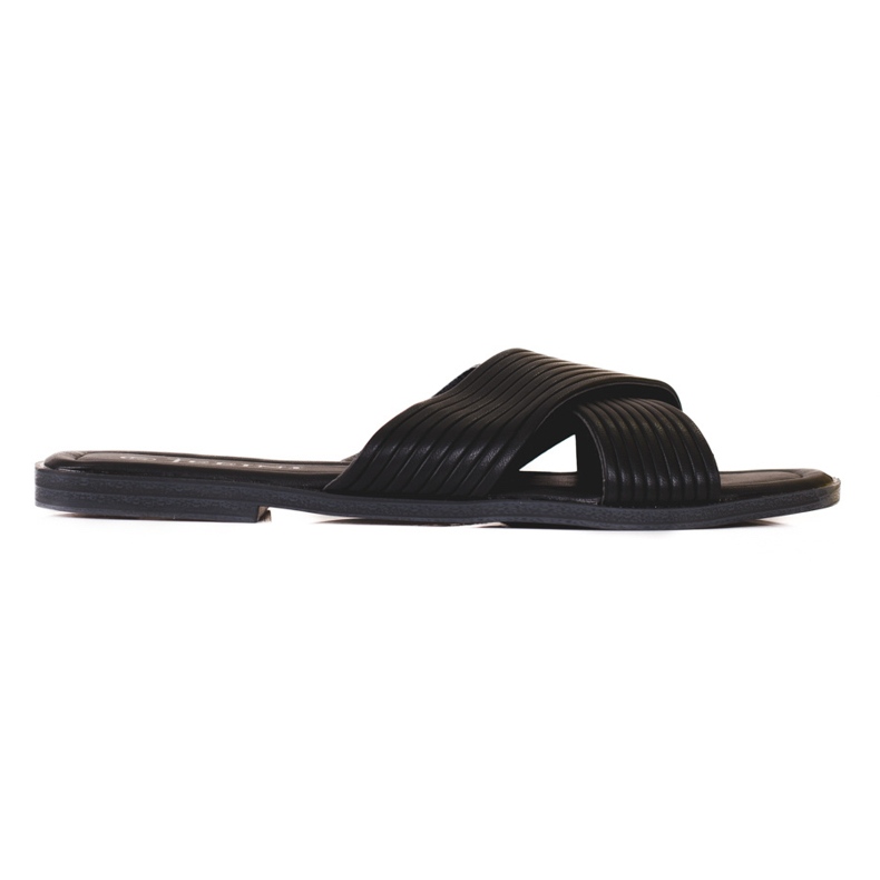 TRENDI Comfortable classic flip-flops black