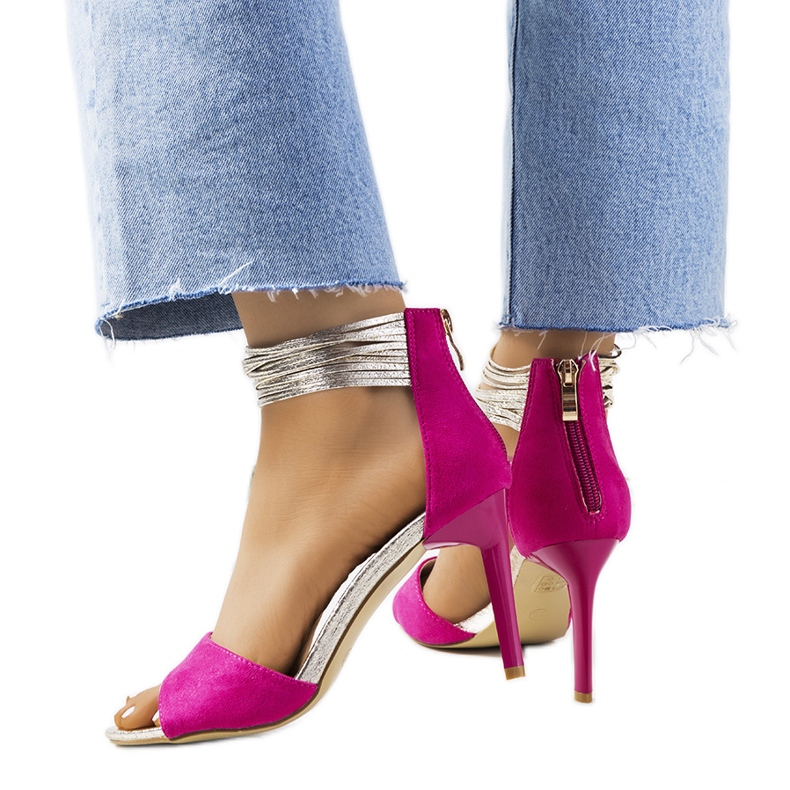 Pink Vasquez high heel sandals