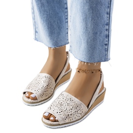 Golden Sheripov wedge sandals