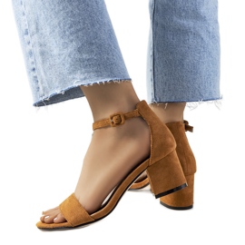 Brown sandals on the Deshe post Brown sandals on the Deshe post