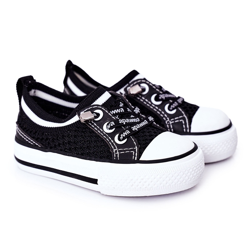 Apawwa Children's Airy Black Kids Club Sneakers