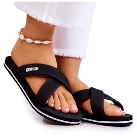 Women's foam slippers Big Star JJ274A338 Black