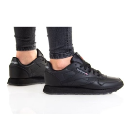 Reebok Cl Lthr Jr GZ6094 shoes black Reebok Cl Lthr Jr GZ6094 shoes black