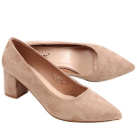 Pumps on high heels Mindy Khaki beige