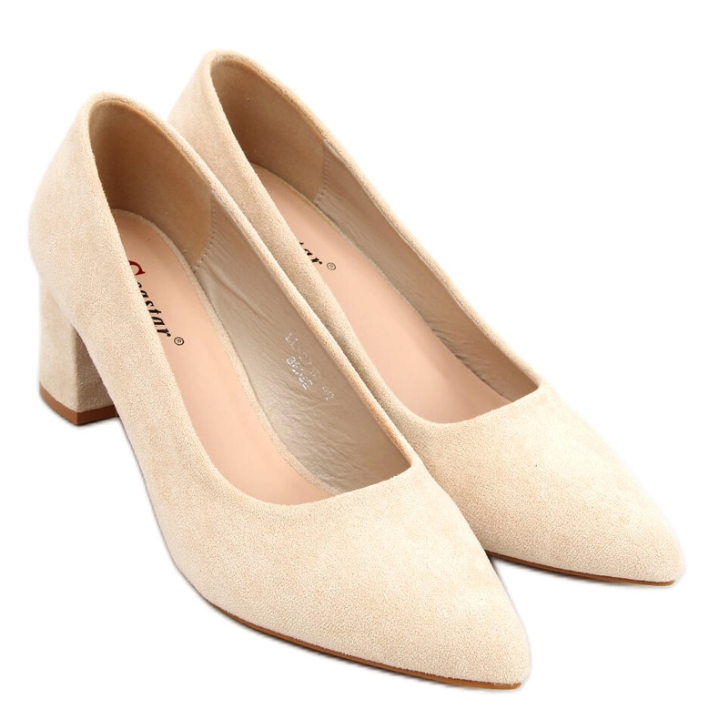 Pumps on wide heels Mindy Beige