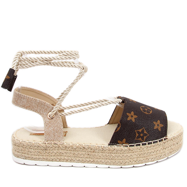 Espadrilles women's sandals Adeline Camel beige brown