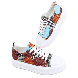 Madi Red Jacquard Weave high-soled sneakers multicolored Madi Red Jacquard Weave high-soled sneakers multicolored