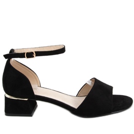 Ursula Black high-heeled sandals