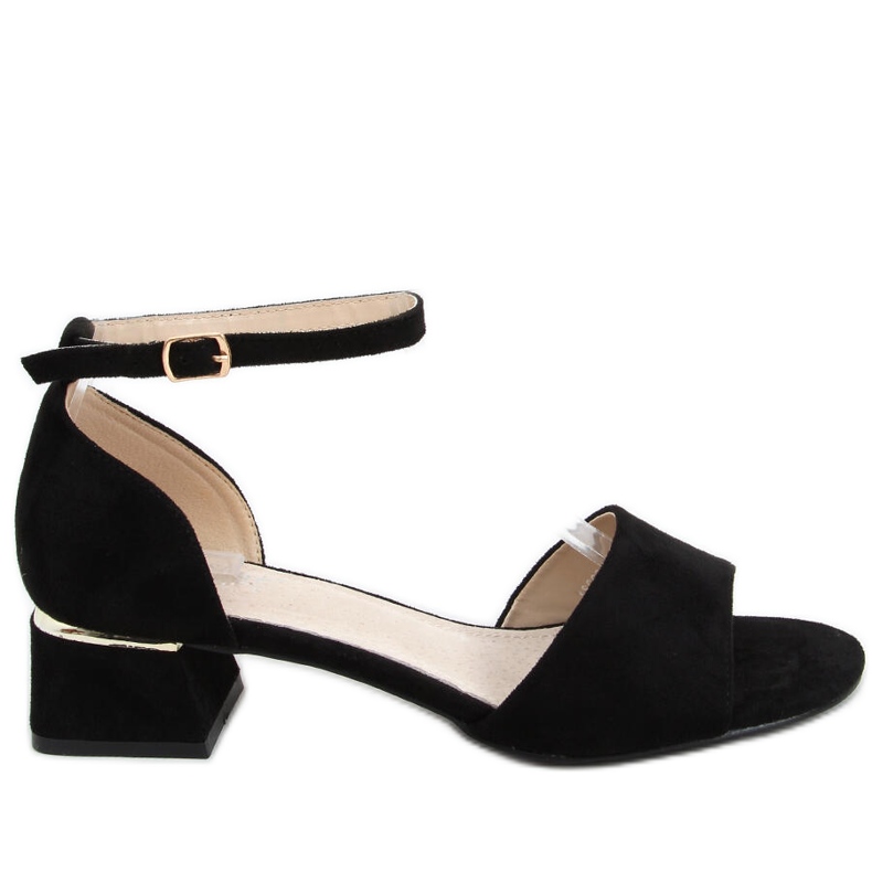 Ursula Black high-heeled sandals