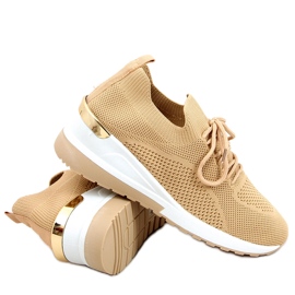 Faggio Khaki socks socks beige