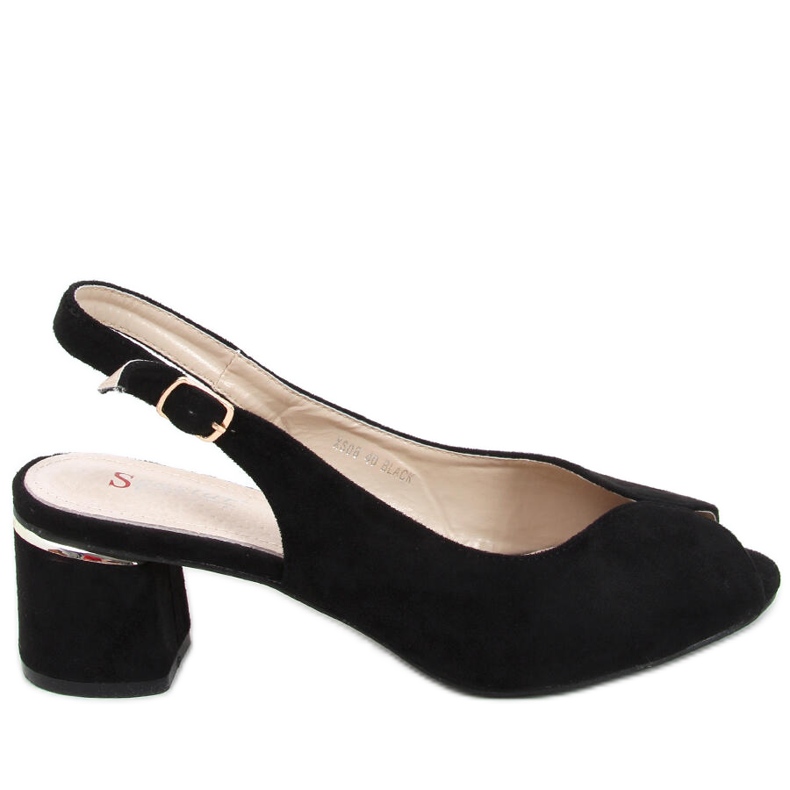 Venus Black heeled sandals