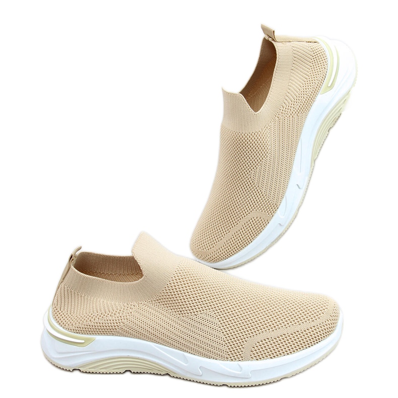 Bloom Beige sock sports shoes