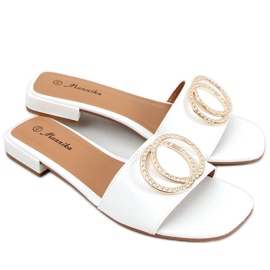 Allor White women's slippers