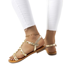 Somerset gold metallic sandals golden