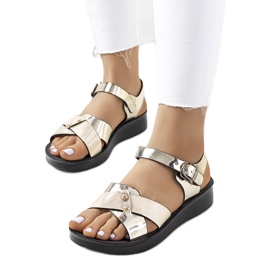 Tulia women's golden sandals