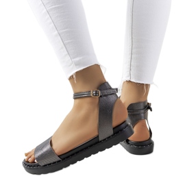 Perunka women's gray sandals grey