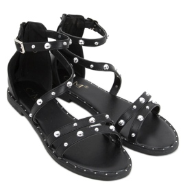 Black Cairo Roman sandals