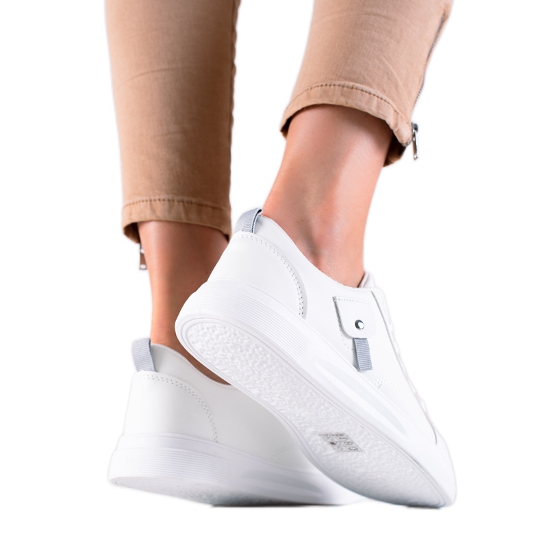 White sports sneakers