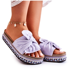FJ1 Women's Slippers On A Massive Platform Violet Terisa purple