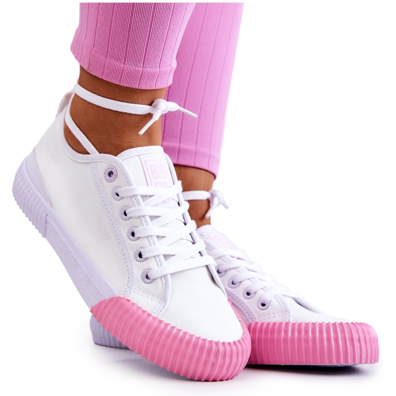 Material Sneakers Big Star JJ274111 White sneakers