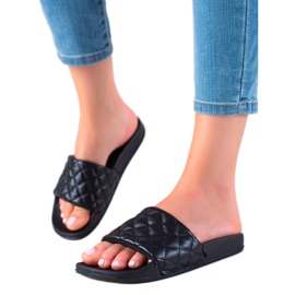 Cm Paris Black Slippers