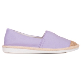 DK Fashionable purple espadrilles