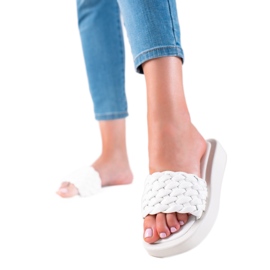 Mannika Slippers On The Platform white Mannika Slippers On The Platform white