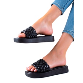 Mannika Slippers On The Platform black Mannika Slippers On The Platform black