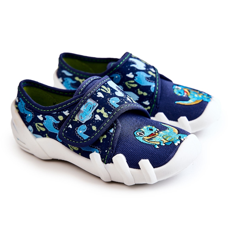 BEFADO S.A. Shoes Slippers Befado Velcro Dinosaur 273X341 Navy Blue