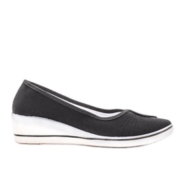 Black sneakers from Denison wedge heel