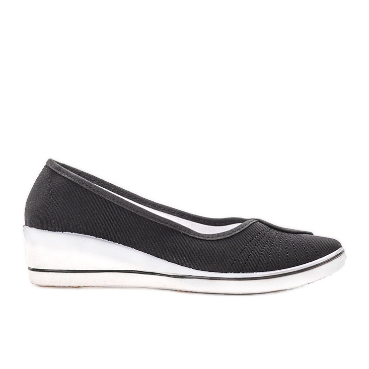 Black sneakers from Denison wedge heel