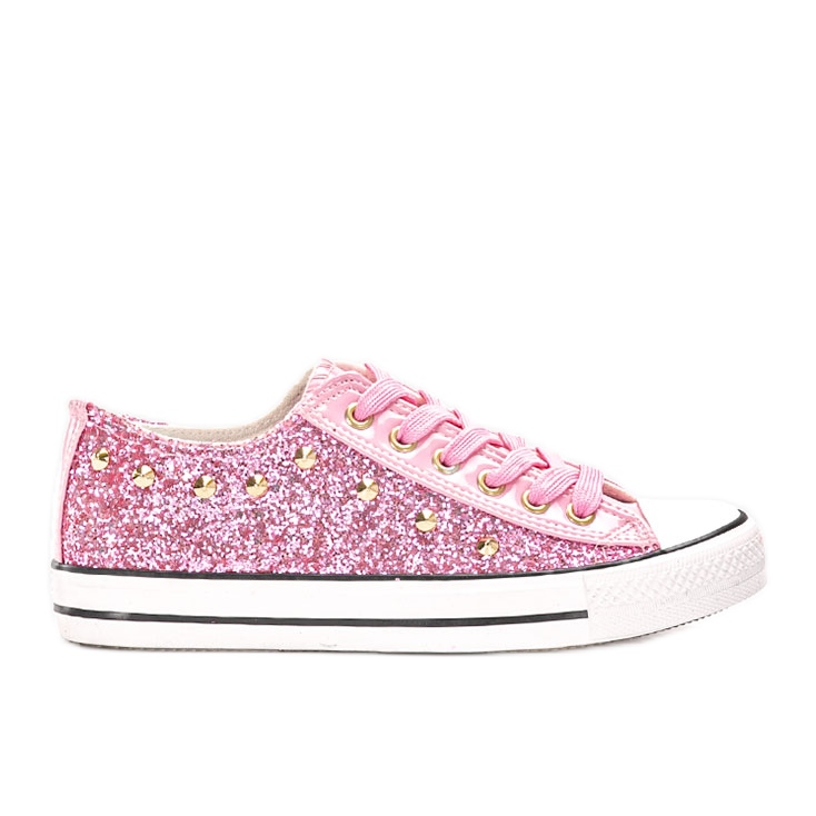 Kirst s pink glitter sneakers
