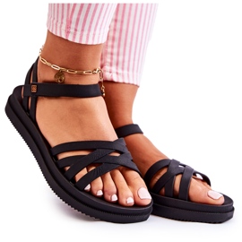Fragrant Women's Sandals With Velcro ZAXY JJ285068 Black