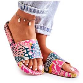 Fragrant Rubber Slippers ZAXY JJ285097 Pink-Green