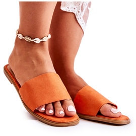 FL1 Women's Classic Slippers Smooth Orange Narsis