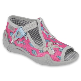 Befado children's shoes 213P128 pink silver grey Befado children's shoes 213P128 pink silver grey