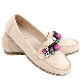 Loafers with Megara Beige stones