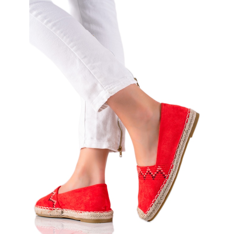 Lucky Shoes Espadrilles With Pattern red