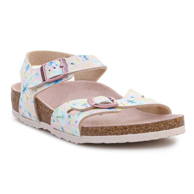 Birkenstock Rio Kids 1022232 Pastel Floral sandals pink Birkenstock Rio Kids 1022232 Pastel Floral sandals pink