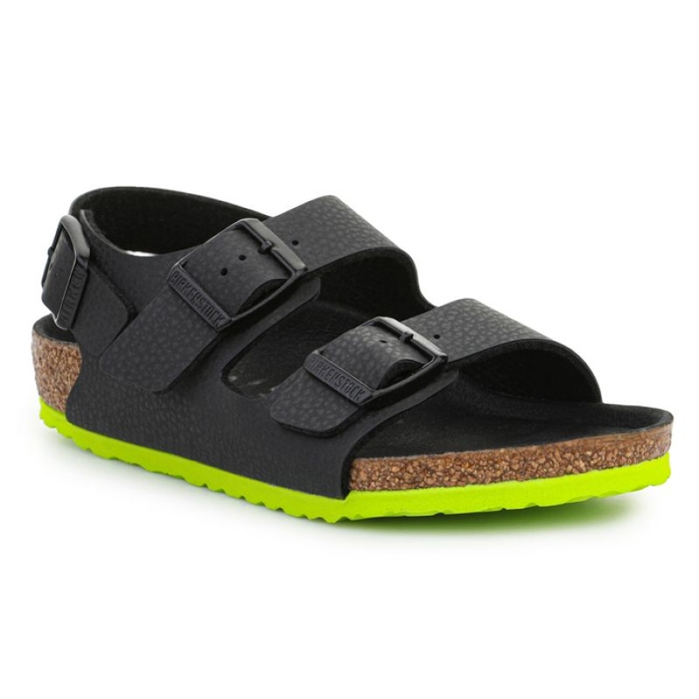 Sandals Birkenstock Milano Kinder 1022129 Desert Soil Black Lime Sandals Birkenstock Milano Kinder 1022129 Desert Soil Black Lime
