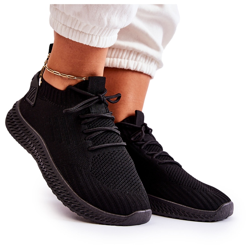 PS1 Women's Sport Shoes Material Sneakers Black Storia PS1 Women's Sport Shoes Material Sneakers Black Storia