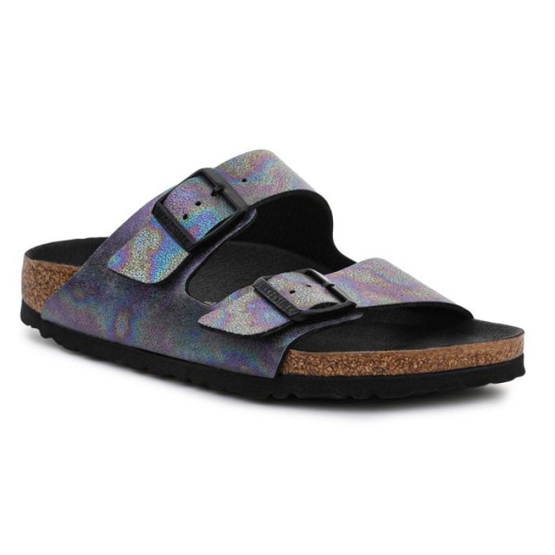 Birkenstock Arizona W 1021251 Iridescent Black violet blue multicolored