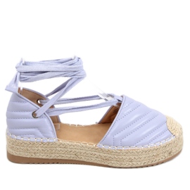 Freesia Purple Ankle-Length Espadrilles