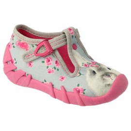 Befado children's shoes 110P425 pink grey Befado children's shoes 110P425 pink grey