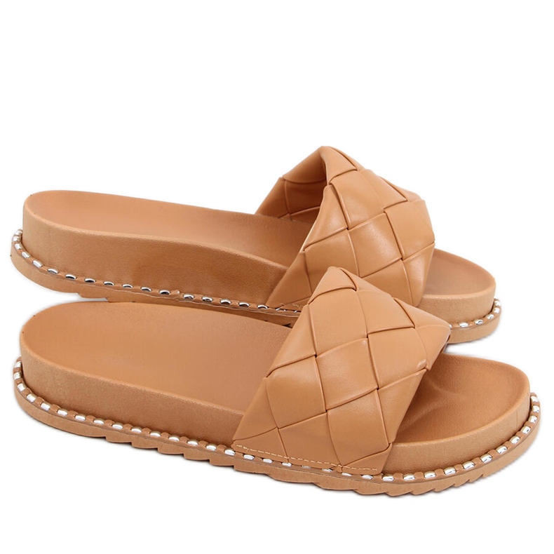 Sunny Khaki women's slippers beige brown