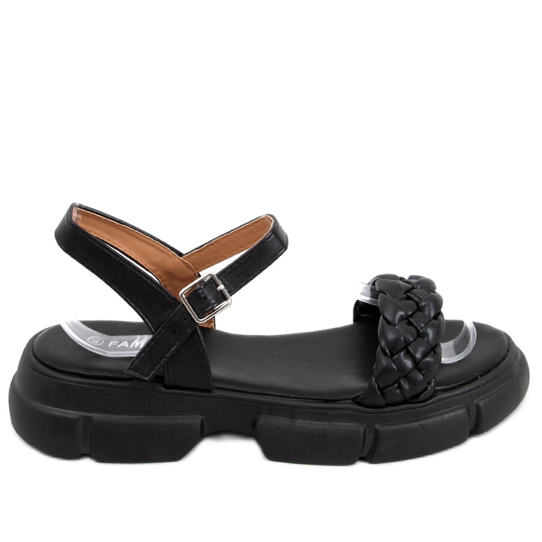Sandals on a high Shanti Black sole