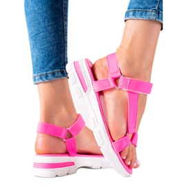Groto Gogo Comfortable Sandals With Velcro pink Groto Gogo Comfortable Sandals With Velcro pink