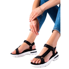 Groto Gogo Comfortable Sandals With Velcro black