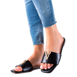 Seastar Stylish Black Slippers Seastar Stylish Black Slippers